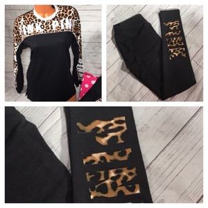 NWT vs pink outfit sz xs